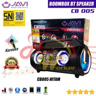 Speaker Bluetooh JAVI CB005 BOOMBOX + Mic/Remote Speker CB-005 Karaoke Aktif Gede Superbass aktip