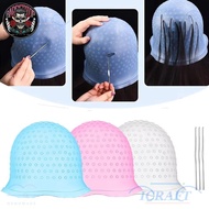 ICRAFT Hair Coloring Hat, With Hook Reusable Hair Coloring Highlighting Cap, Silicone Hair Dying Fro