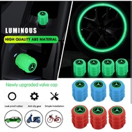 [Ready Stock] 4Pcs/set Car Luminous Tyre Valve Cap Stem Glow In Dark Tire Valves Caps Wheel Accessories Car Motorcycle Tire Cover Air Cover for Mercedes Benz W212 W204 W213 W205 W211 A180 A200 B180 C180 E200 CLA180 GLB200 GLC300 S CLS GLA GLE Class