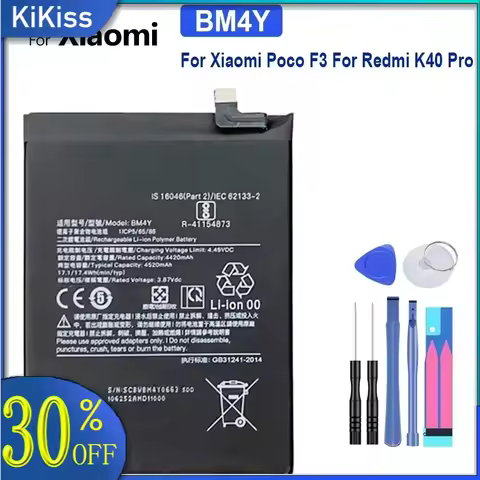 Replacement Battery BM4Y For Xiaomi Poco F3 For Redmi K40 Pro K40pro 4520Mah