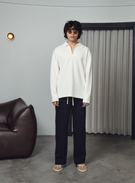 Djon Longsleeve T-shirt in Bone