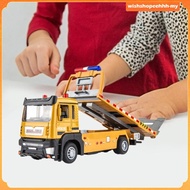 [WishshopeehhhMY] 1/32 Tow Truck Toy,Construction Truck Toys,Flatbed Truck Trailer,Holiday Gift Allo