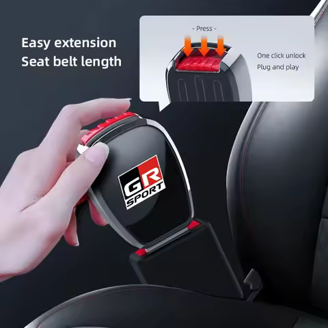 Car Seat Belt Buckle Plug Auto Safety Strap Extension Accessories interior For GR SPORT Toyota Hiace