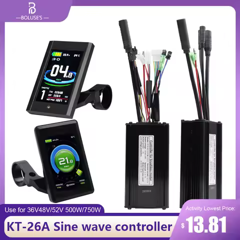 36V48V52V 500W750W eBike Controller KT-26A Brushless Controller ,KT controller is only suitable for