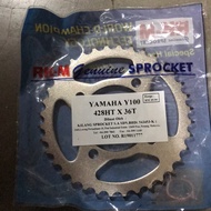 Rkm 428 front and rear spocket for yamaha rxz 33t-39t