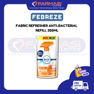 FEBREZE FABRIC REFRESHER SPRAY ANTI-BACTERIAL REFILL 320ML