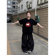 Hot Sale Loose Fit Short Sleeve Round Neck T-Shirt - Stylish Black Women's T-shirt That Goes With Ev