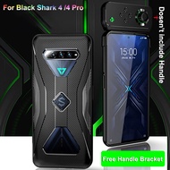 For Xiaomi Black Shark 4 / Black Shark 4 Pro Ultra-thin Shockproof Cover Soft TPU Anti-Fingerprint Wear Resistant Gaming Phone Case Support Gamepad