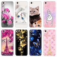 Vivo Y71 Y71A Y71i 1724 1801 1801i Cute Cat Butterfly Painted Phone Casing VivoY71 Y 71 71A 71i Soft