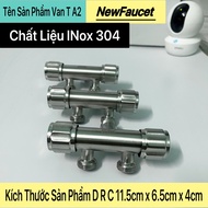 T-Valve, Toilet Faucet Valve, 2-Way Water Divider Pressure Reducing T-Valve