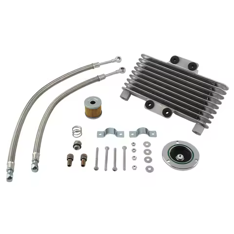 Enduro Motocross Engine Cooling Oil Radiator Cooler 2 4 Stroke for Suzuki GS GN GZ GSX EN 125cc To 4