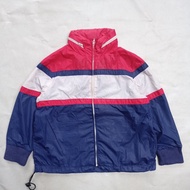 jaket anak ships japan tritone windbreaker foldable hoodie