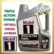 (ALL NEW) Mobil 1 Advance Triple Action Power 5W30 SP C2 A5B5 Fully Synthetic (4L) Engine Oil 5W-30 