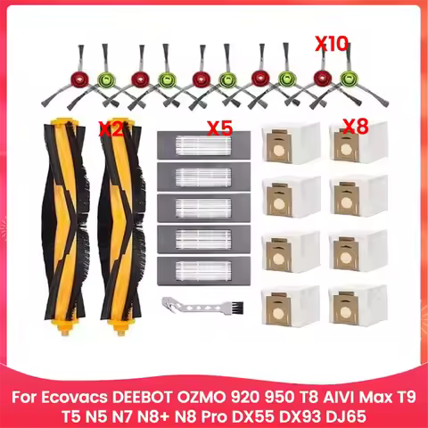 A76Z For OZMO 920 950 T8 Max T9 T5 N5 N7 N8+ N8 Pro DX55 DX93 DJ65 Main Side Brush HEPA Filters