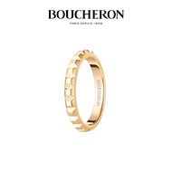 [Ready Stock+Full Set Packaging Box] BOUCHERON/BOUCHERON Quatre Series Clou De Paris Wide Ring 18K G