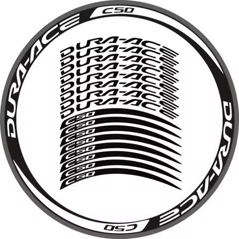 16PCS 2Wheels/set D-A C50 Roadbike wheel stickers rim decoration Decals 700C racing wheels bike stic