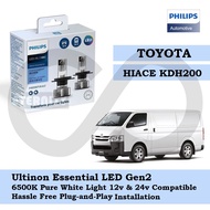 Philips New Ultinon Essential LED Bulb Gen2 6500K H4 Set for Toyota Hiace 2005 - Present