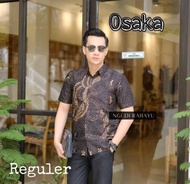 kombling hitam kemeja batik pria lengan pendek full furing batik hitam batik keren batik modern bati