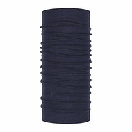 【BUFF】保暖織色 250 gsm美麗諾羊毛頭巾-午夜藍
