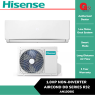 Hisense Air Cond AN10DBG 1.0HP Air Conditioner R32-2years warranty by HISENSE MALAYSIA WARRANTY