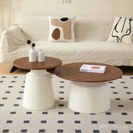 Coffee Table Living Room Cream Home Factory New Wholesale Combination Round Modern Simple Solid Wood