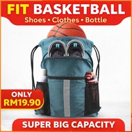Large Capacity Backpack Fit Basketball Gym School Travel Waterproof Multi Compartment Beg Besar