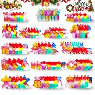 12/24/36PCS Pop Fidget Toys Suit,Christmas Party Favors Mini Pop Keychain, It Christmas Stocking Stu
