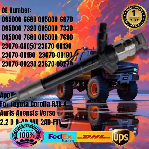 095000-7680 23670-0R180 23670-09190 095000-732# Fuel Injector for Lexus IS Toyota Engine 1AD-FTV 2AD