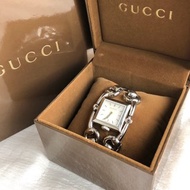 【日本直送 名牌中古包】GUCCI 古馳 Signoria 腕錶 銀色 不鏽鋼 116.3 vintage 古董 tv2tvg