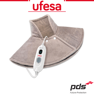 UFESA Flexy Heat NC Complex Ergonomic Electric Pad, Ultra Soft Microfibre, 3 Temperature Levels, Auto Shut-Off