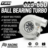 G25-660 Performance Turbocharger | Ceramic Ball Bearing | 660HP | T3 Flange V-Band | Universal A/R 0