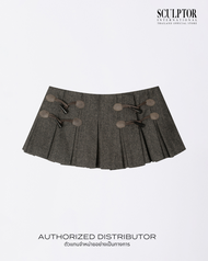 SCULPTOR® กระโปรง Wool Micro Wrap Skirt