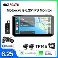Motorcycle Recorder CarPlay Auto Navigation Monitor with Remote Control DVR Bluetooth BSD Vehicle Sp