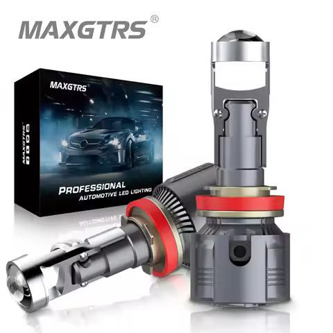 Maxgtrs H4 H7 Led Projector Lens H8 H11 9005 HB3 9006 HB4 9012 Hir2 Car Headlight Bulbs Canbus 90W 1