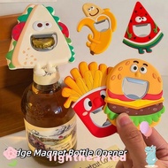LIGHTHEARTED Coke Bottle Opener, Burger Stainless Steel Fridge Magnet Bottle Opener, Creative Pineap