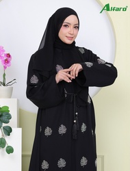 ALFARO ABAYA HITAM MANIK /JUBAH HITAM/JUBAH MANIK D2