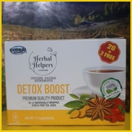 ▨ ❍ ✒ Detox Tea with Turmeric Moringa Leaves Mint Star Anise Ginger Bits etc. 20 tea bags Tea Brew