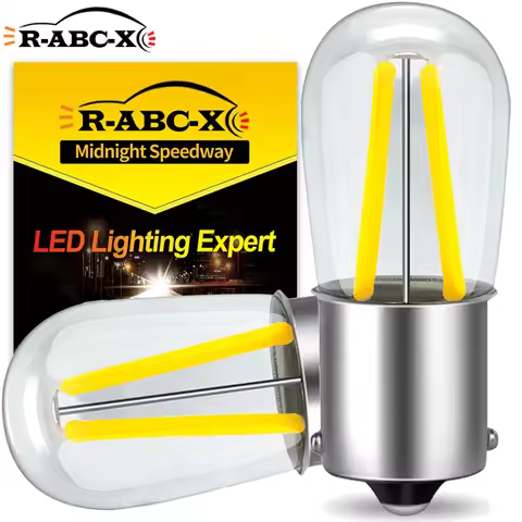 2PCS 1156 BA15S LED Bulbs 6V DC White Warm White For Turn Signal Reverse Lights P21W BA15D Fit Vinta
