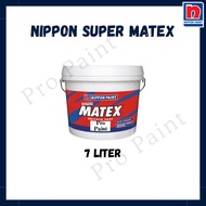 7L Nippon Paint Super Matex Emulsion / Cat Kapur Air 7 Liter / Cat Dalam Rumah / Cat Celing