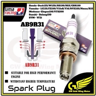 100% UMA RACING UTECH IRIDIUM SPARK PLUG AB8R31 AB9R31 DASH125 RS150 RSX LC135 FZ150 Y15 Y16 NVX R15