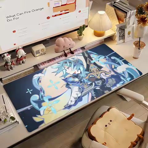 Game Genshin Impact Eula Mouse Pad Non-slip Rubber Gamer Balance Computer Mat Decoracion Deskmat Lap