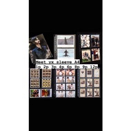 Meet yx binder sleeve A4 1p 2p 3p 4p 6p 8p 9p 12p/ sleeve binder Meet yx A4/ sleeve binder photocard