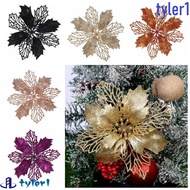 TYLER1 ChristmasTree Ornament, Hollow Plastic Artificial Hollow Flowers, Luxury Romantic Multi-color Xmas Tree Pendant Xmas Tree