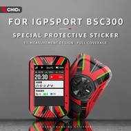 For IGPSPORT BSC300 Bike GPS touch screen decorative sticker Waterproof and scratch-resistant person