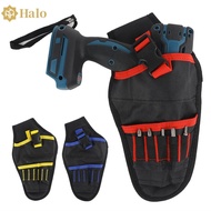 HALO 1680D Oxford Canvas Electic Heavy Duty Drill Holster Electrician Tool Wasit Bag Drill Storage Pocket for Cordless Drill Professional Tool Bag