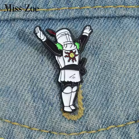 DARK SOULS Game Enamel Pins Custom Solaire Of Astora Brooches Lapel Badges Cartoon Jewelry Gift for 