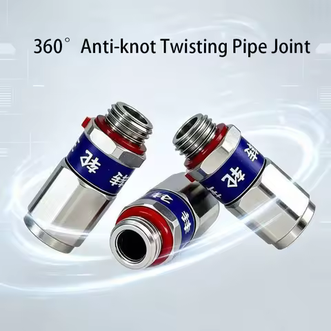 360 Degree Rotatable Water Hose Connector Anti-Twist Copper Quick Fitting For Agricultural Spray Noz