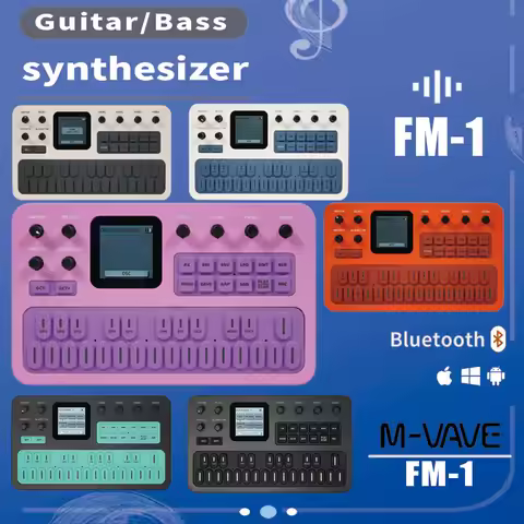 M-VAVE FM-1 Portable FM Synthesizer 6-Operator 32 Algorithms 128 Presets Bluetooth MIDI Built-in Spe