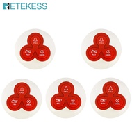 Retekess T114 ระบบโทรไร้สายไร้สายร้านอาหารเพจเจอร์ระบบโทร 3-Key ปุ่มโทรเข้ากันได้กับ T114 และ T128 ร