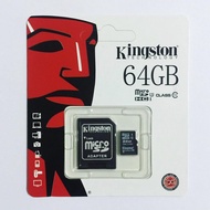 SD Card Micro SDHC 64 GB Class 10 คิงส์ตัน เมมโมรี่การ์ด ฟรีค่าจัดส่ง Kerry Express ส่งด่วนส่งเร็วทั